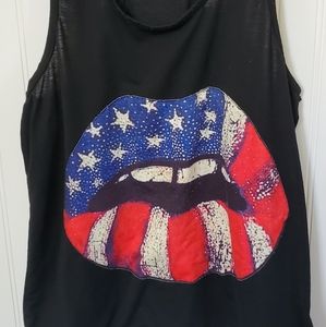USA LIP EXPRESSION TANK TOP